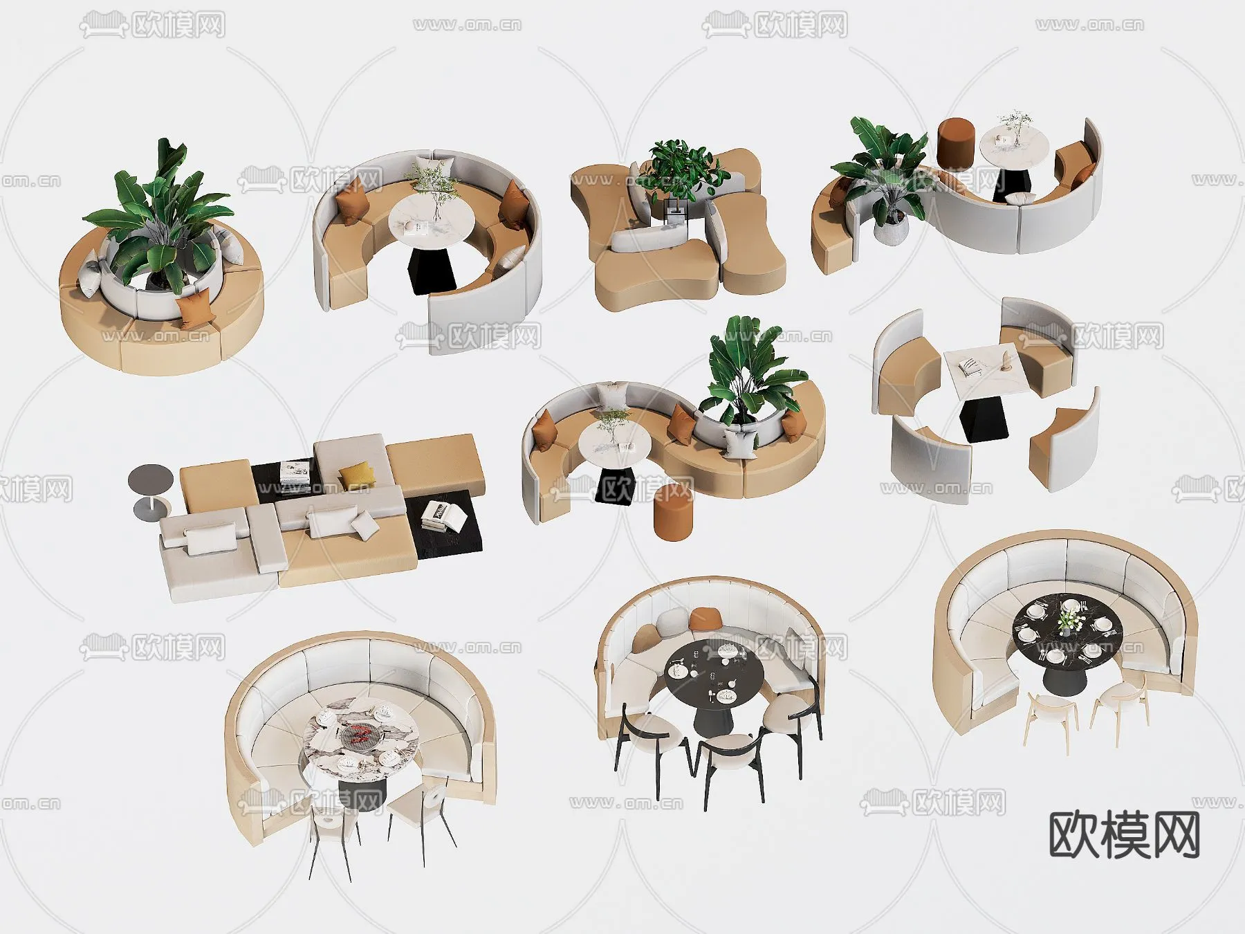 Coffee Table and Armchair Sets – 3D Models – Cafe Interior 3D Scenes – 028 – CORONA Render Coffee Table and Armchair Sets – 3D Models – Cafe Interior 3D Scenes – 028 – CORONA Render