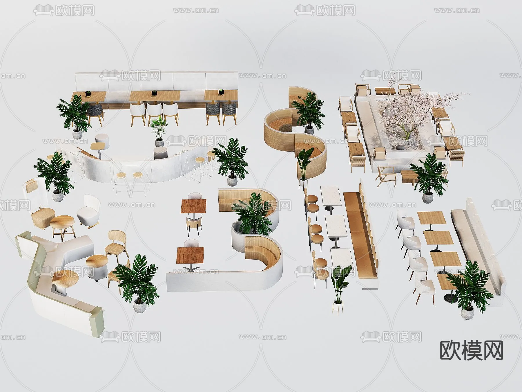 Coffee Table and Armchair Sets – 3D Models – Cafe Interior 3D Scenes – 029 – CORONA Render Coffee Table and Armchair Sets – 3D Models – Cafe Interior 3D Scenes – 029 – CORONA Render