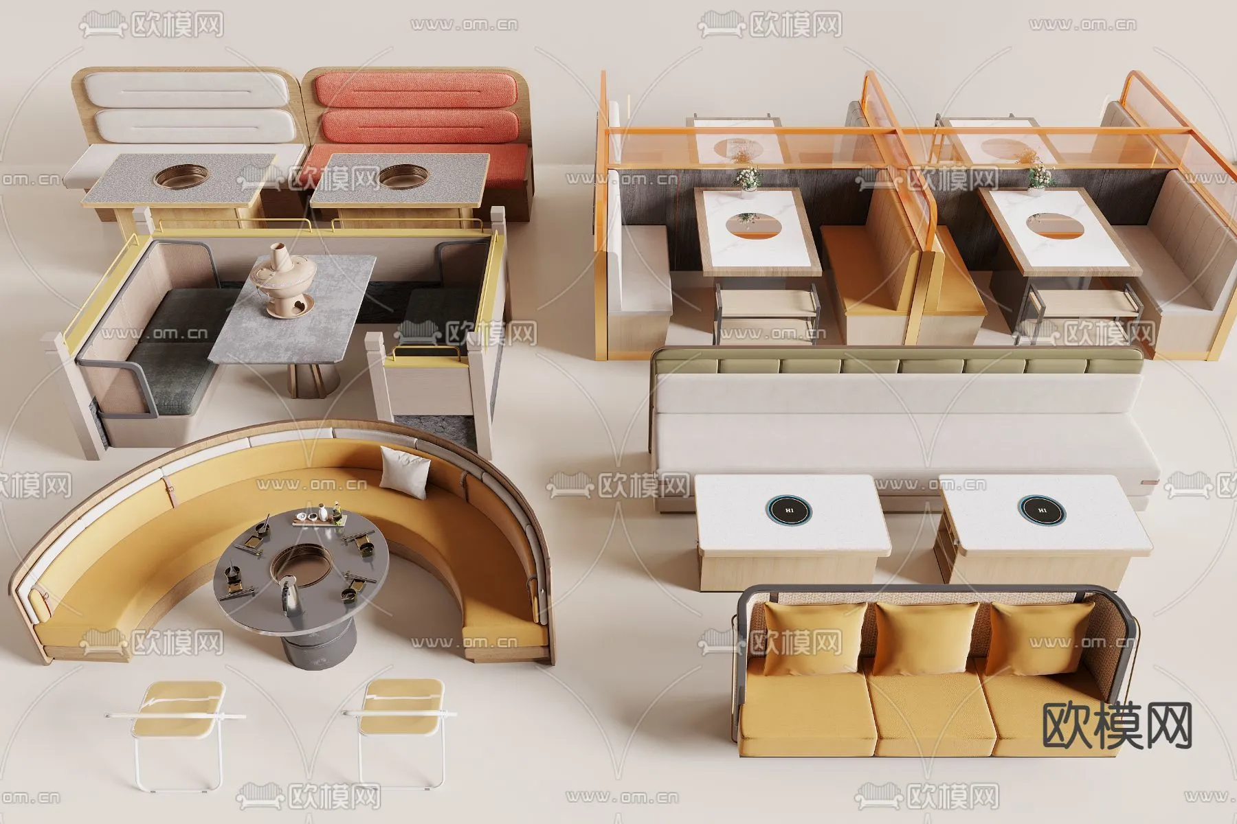 Coffee Table and Armchair Sets – 3D Models – Cafe Interior 3D Scenes – 037 – CORONA Render Coffee Table and Armchair Sets – 3D Models – Cafe Interior 3D Scenes – 037 – CORONA Render