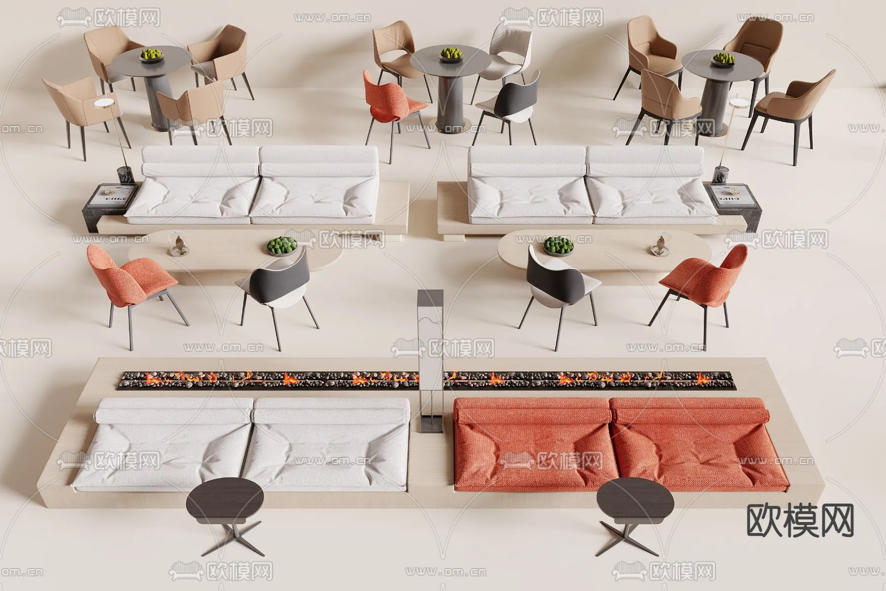 Coffee Table and Armchair Sets – 3D Models – Cafe Interior 3D Scenes – 038 – CORONA Render Coffee Table and Armchair Sets – 3D Models – Cafe Interior 3D Scenes – 038 – CORONA Render