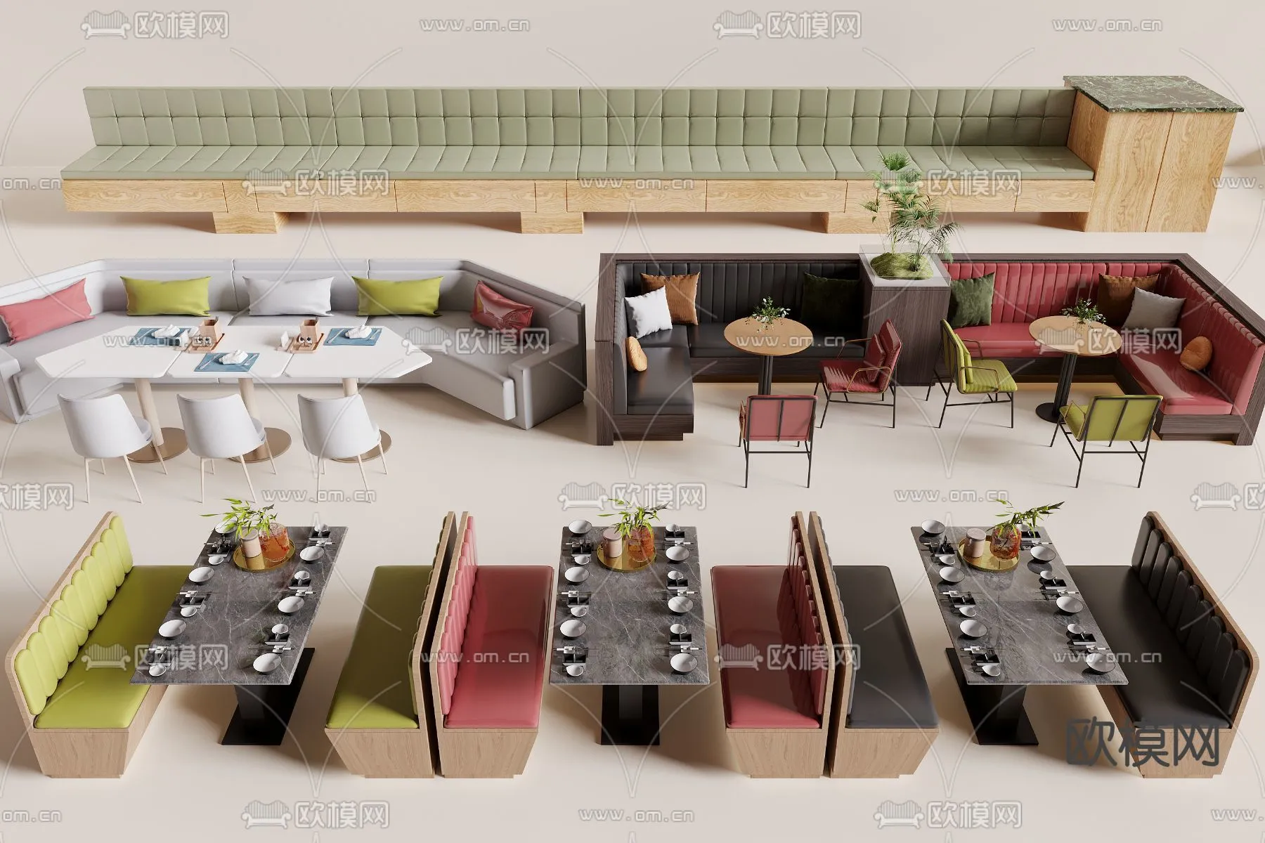 Coffee Table and Armchair Sets – 3D Models – Cafe Interior 3D Scenes – 047 – CORONA Render Coffee Table and Armchair Sets – 3D Models – Cafe Interior 3D Scenes – 047 – CORONA Render