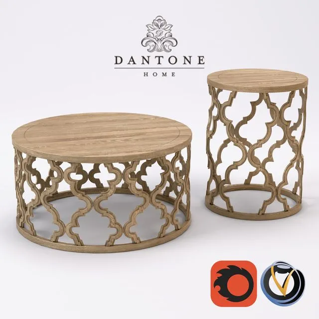 Coffee table and bedside Solik Dantone 3D Model