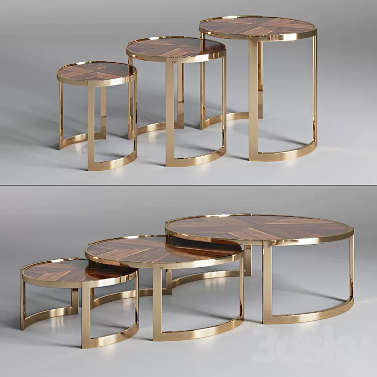 Coffee table ANYA Fendi Casa 3D Model Coffee table ANYA Fendi Casa 3D Model