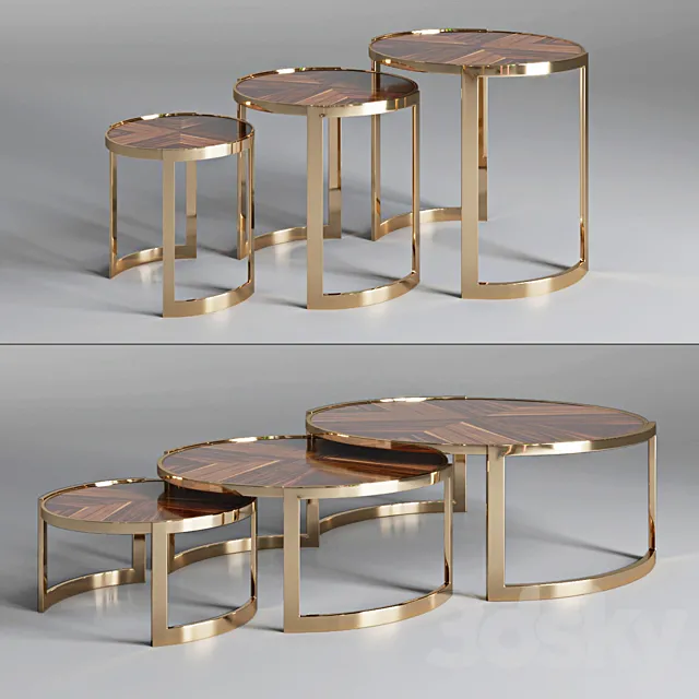 Coffee table ANYA Fendi Casa 3DModel Coffee table ANYA Fendi Casa 3DModel