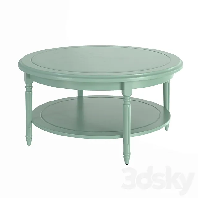 Coffee table Baudry green eucalyptus LA REDOUTE INTERIEURS 3D Model Coffee table Baudry green eucalyptus LA REDOUTE INTERIEURS 3D Model