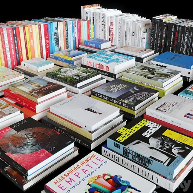 Coffee Table Books Design and Architecture 3D Model Coffee Table Books Design and Architecture 3D Model