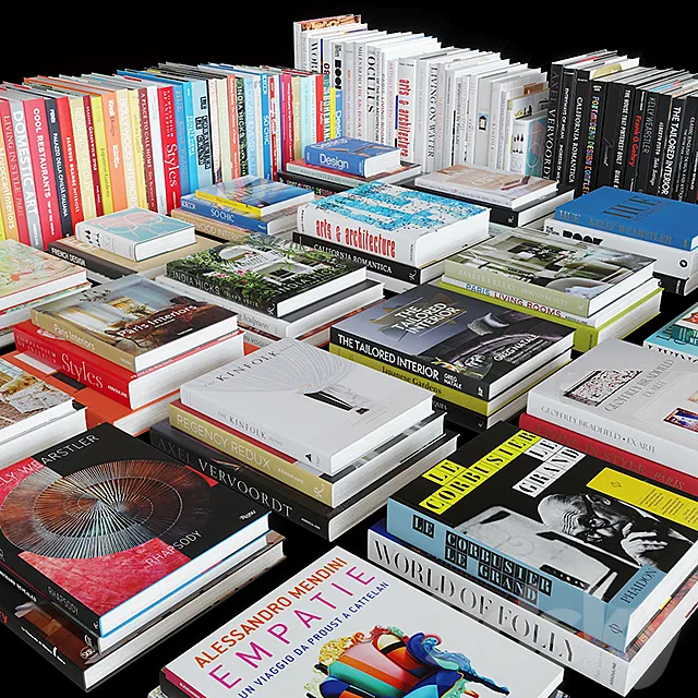 Coffee Table Books: Design and Architecture 3DModel