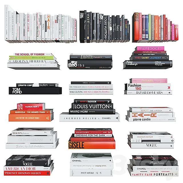 Coffee Table Books: Fashion 3DModel