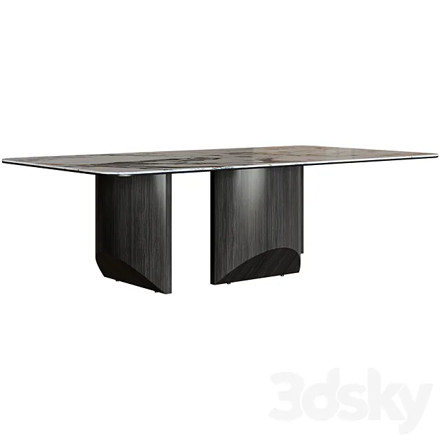 Coffee table Brescia Slate Table 3D Model
