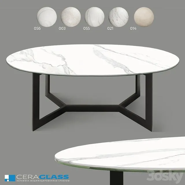 Coffee table Ceraglass CGO-000_X 3D Model Coffee table Ceraglass CGO-000_X 3D Model