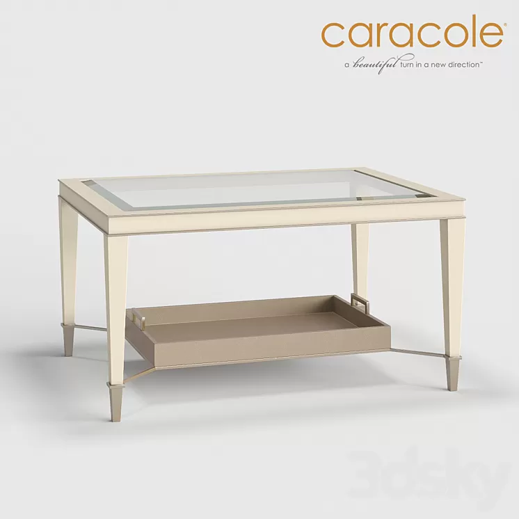 Coffee table Cocktails Anyone? Caracole 3D Model Coffee table Cocktails Anyone? Caracole 3D Model