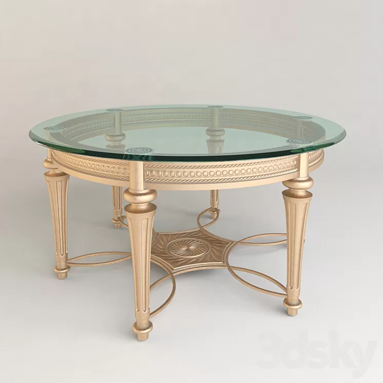 Coffee table Commander Galloway 37506 3D Model Coffee table Commander Galloway 37506 3D Model