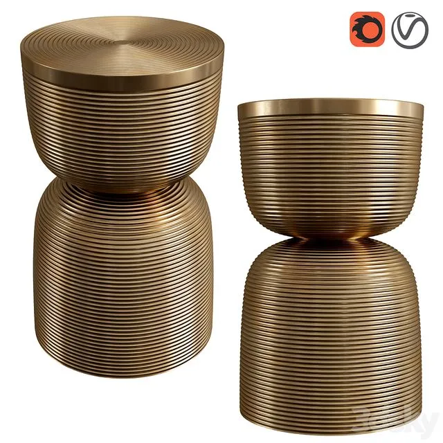 Coffee table Cork Dantone Home 3D Model