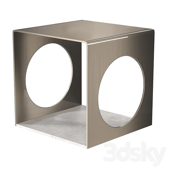 Coffee table Cube Circle 3DModel Coffee table Cube Circle 3DModel