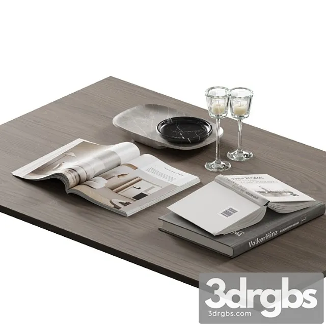 Coffee Table Decor Set 001 3D Model Download Coffee Table Decor Set 001 3D Model Download