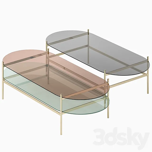 Coffee table Duotone Pill 3D Model