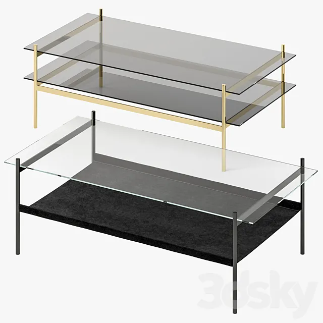 Coffee table Duotone Rectangular 3DModel