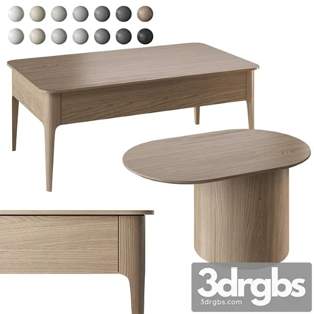 Coffee Table Ellipse Type 14 Colors 3D Model Download Coffee Table Ellipse Type 14 Colors 3D Model Download