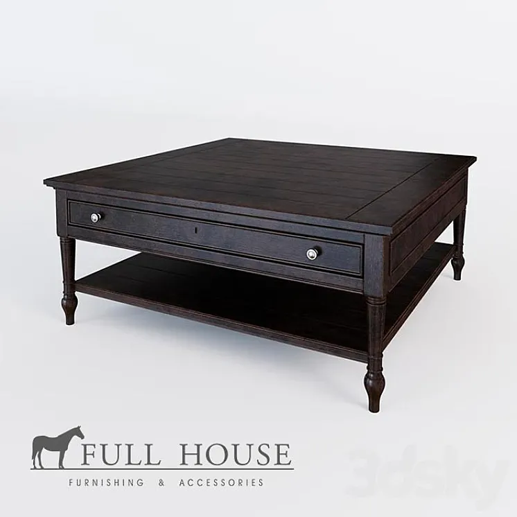 Coffee table FULL HOUSE OM 3D Model Free Download