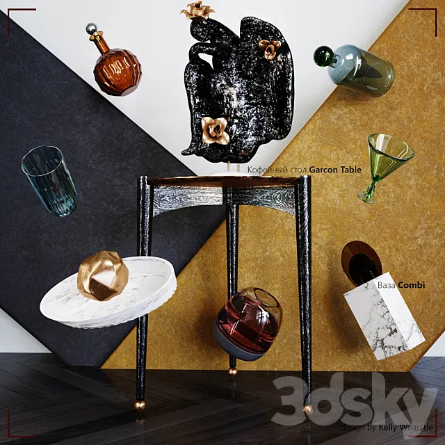 Coffee table GARCON TABLE 3D Model Coffee table GARCON TABLE 3D Model