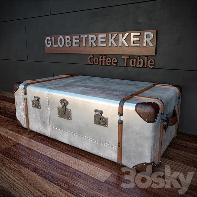 Coffee table Globetrekker 3D Model