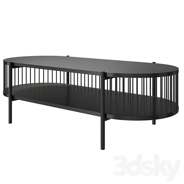 Coffee table Haris Black from Divan ru 3D Model Coffee table Haris Black from Divan ru 3D Model