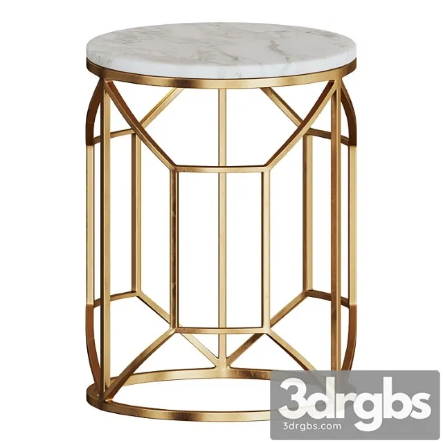 Coffee table in marble and metal by glasar 2 3D Model Download Coffee table in marble and metal by glasar 2 3D Model Download