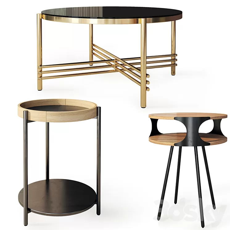 Coffee table Ismena Kirby Rolo from Angstrem. Coffee table by Angstrem 3D Model Coffee table Ismena Kirby Rolo from Angstrem. Coffee table by Angstrem 3D Model