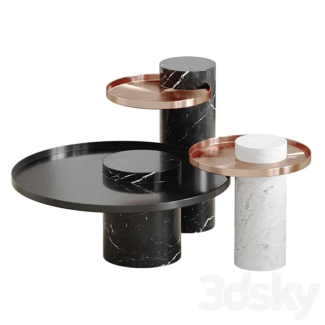 Coffee Table La Chance & Sebastian Herkner 3D Model Coffee Table La Chance & Sebastian Herkner 3D Model