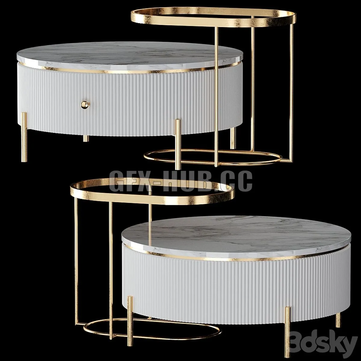 Coffee table LaLume 3D Model