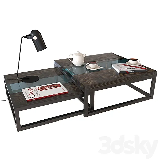 Coffee table Loft Brown 3DModel Coffee table Loft Brown 3DModel