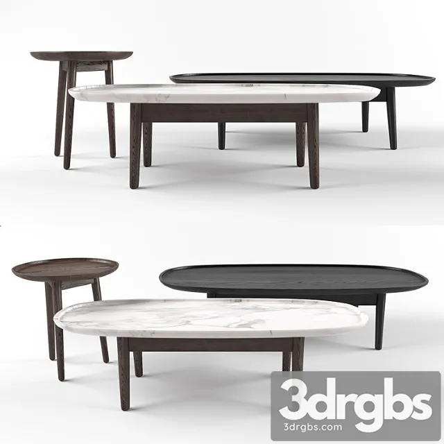 Coffee table mad poliform 2 3D Model Download