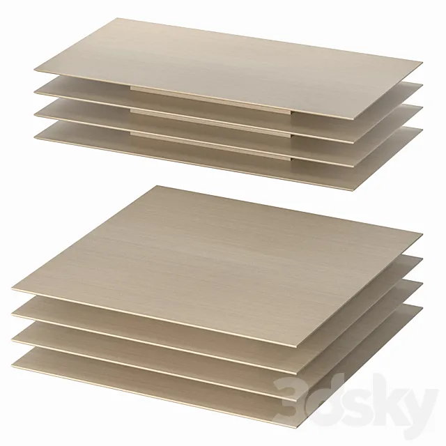 Coffee table Millefoglie 3DModel