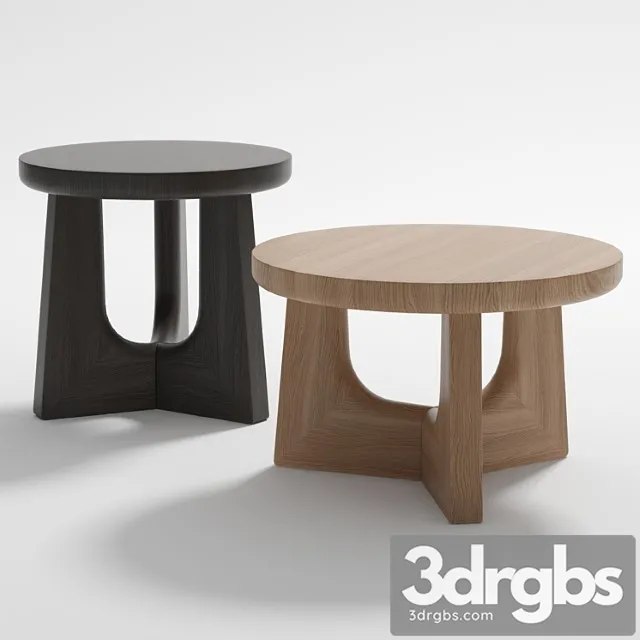 Coffee table nara by poliform 2 3D Model Download