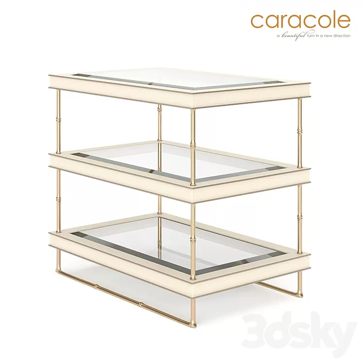 Coffee table Palm Beach Caracole 3D Model Coffee table Palm Beach Caracole 3D Model