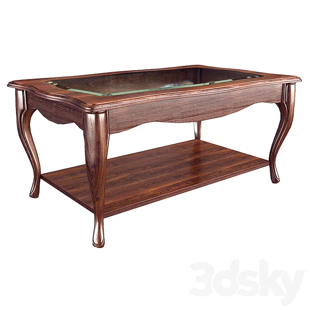 Coffee table Panamar 638.112.P Nogal 3D Model Coffee table Panamar 638.112.P Nogal 3D Model