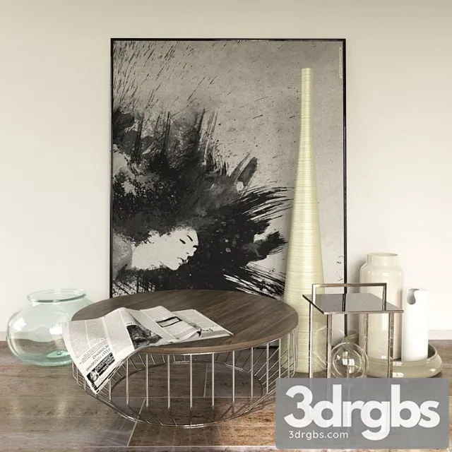 Coffee Table Reza Feiz Coffee Table Decor 3D Model Download