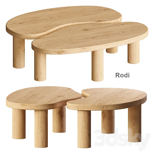 Coffee table Rodi La Redoute 3D Model
