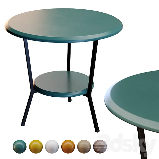 Coffee table Shot 3D Model Coffee table Shot 3D Model