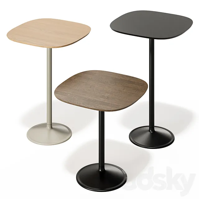 Coffee table Soft Café Table from Muuto 3D Model