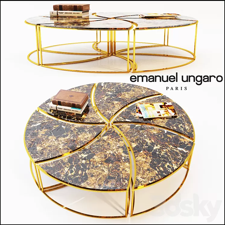 Coffee table system 3D Model Coffee table system 3D Model