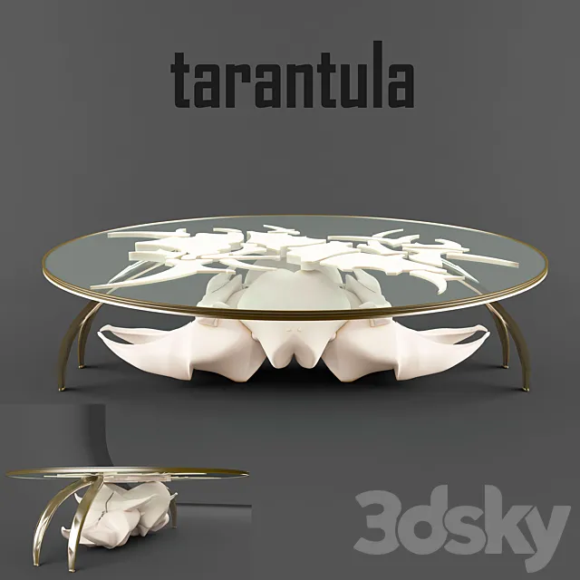 Coffee table – tarantula 3D Model
