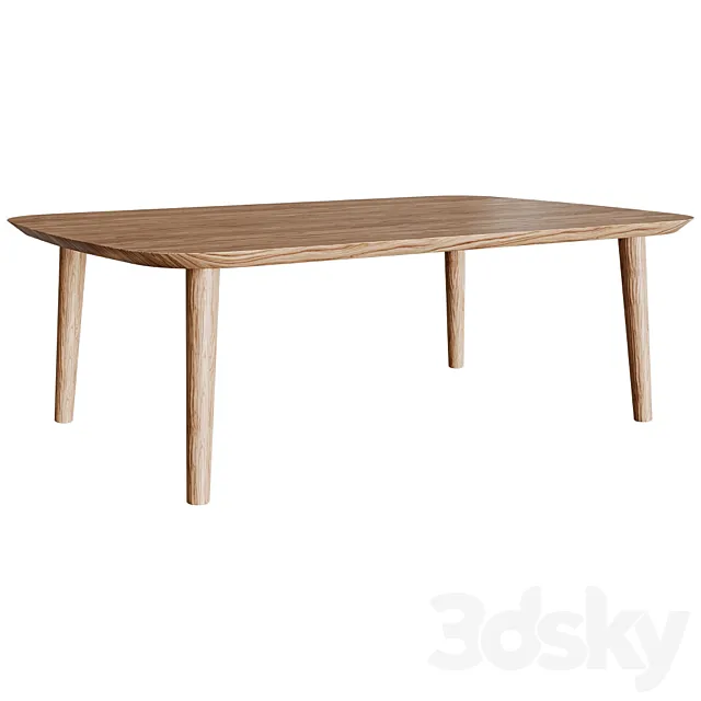Coffee table type brown 3D Model Coffee table type brown 3D Model