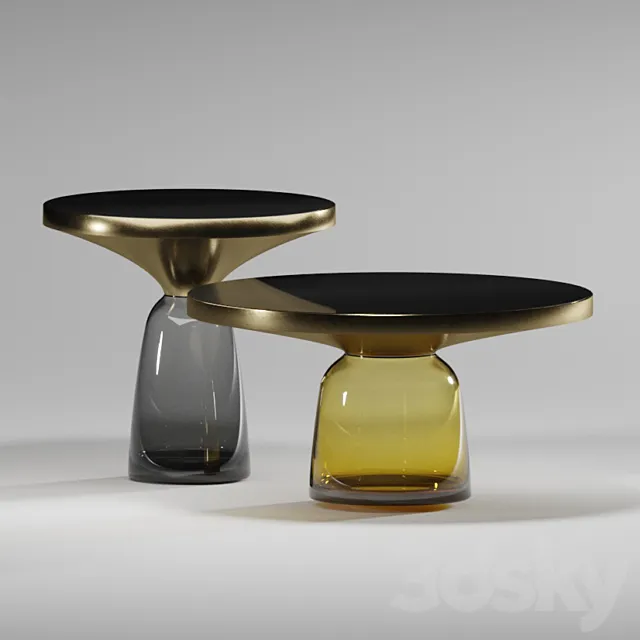 Coffee table Vaso Glass 3D Model