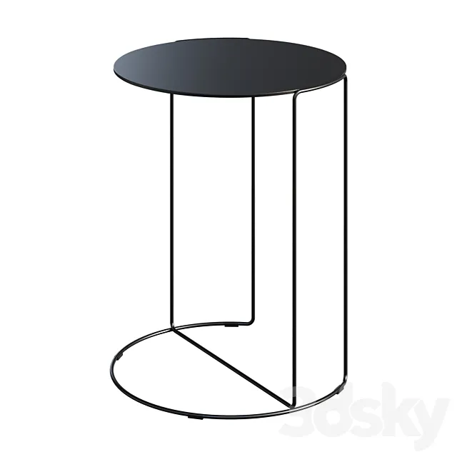 Coffee table WALTER KNOLL OKI BIJZETTAFEL T4 side coffee table 3D Model Coffee table WALTER KNOLL OKI BIJZETTAFEL T4 side coffee table 3D Model