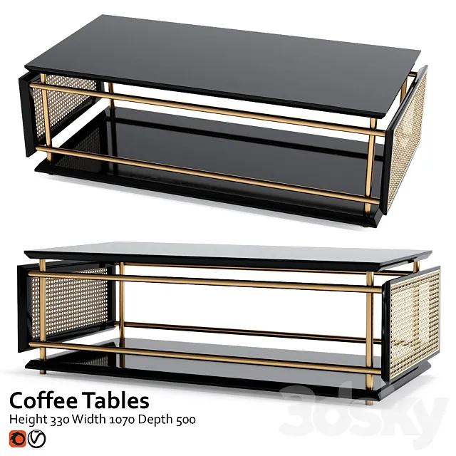 Coffee table Wiener Box 3DModel Coffee table Wiener Box 3DModel