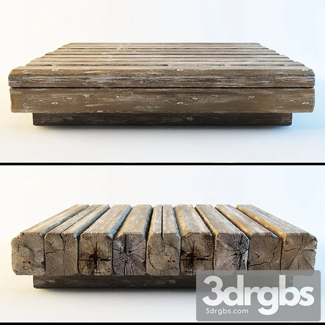 Coffee Table Wood Rustic 3D Model Download Coffee Table Wood Rustic 3D Model Download