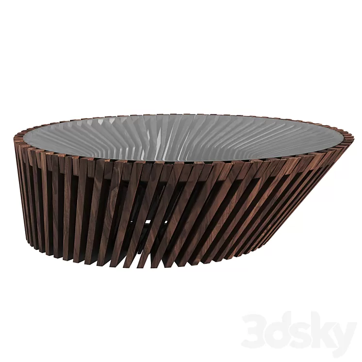coffee table YIN & YANG table from Riva1920 3D Model coffee table YIN & YANG table from Riva1920 3D Model