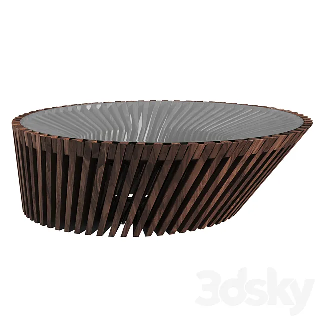coffee table YIN & YANG table from Riva1920 3DModel coffee table YIN & YANG table from Riva1920 3DModel