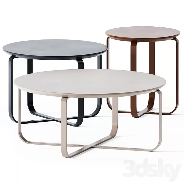 Coffee Tables Clik Cruceta by Kendo Mobiliario 3D Model Coffee Tables Clik Cruceta by Kendo Mobiliario 3D Model
